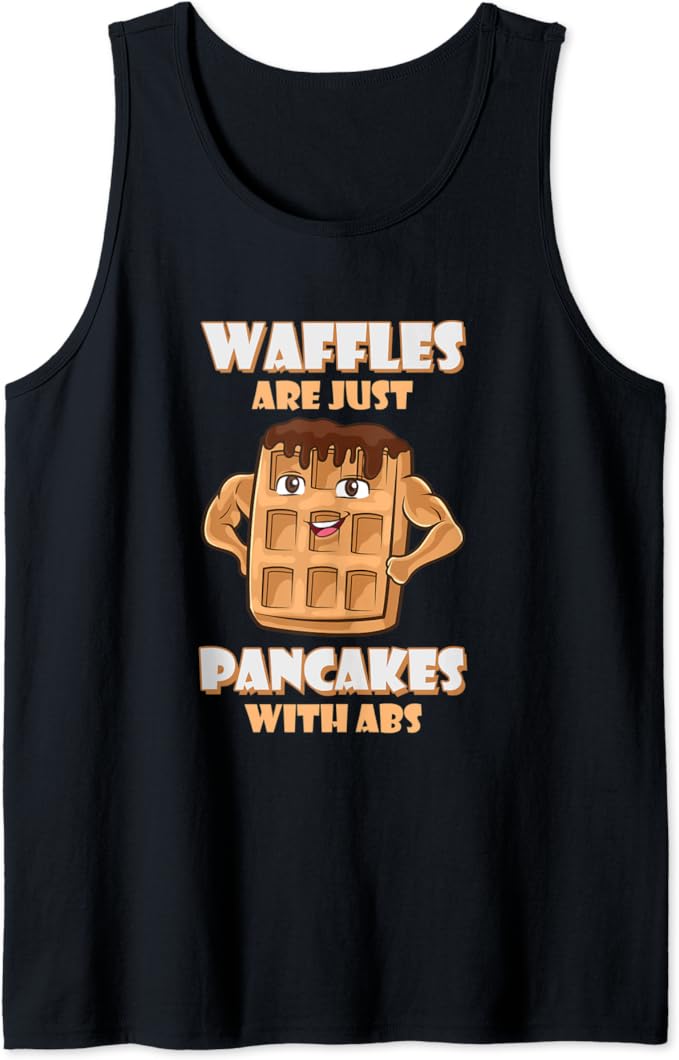 Funny Waffles Are Just Pancakes With Abs Joke Pun Waffle